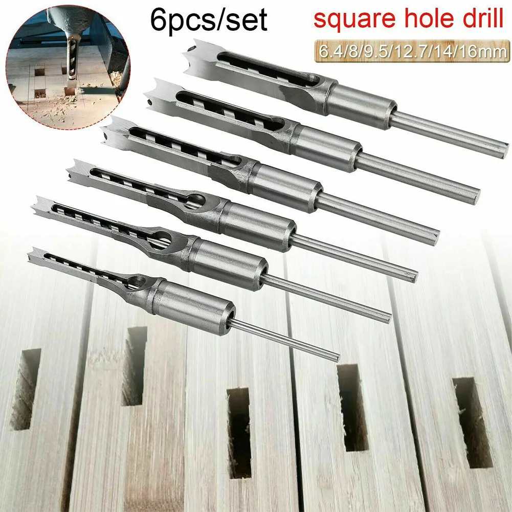 6/7pcs Square Hole Drill Bit Mortising Woodworking Saw Mortise Chisel Wood Hole Punching Power Tool Accessories
6/7pcs Square Hole Drill Bit Mortising Woodworking Saw Mortise Chisel Wood Hole Punching Power Tool Accessories