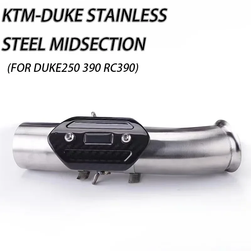 

Слипоны для KTM DUKE 125 250 390 RC390 2017-2020 мотоциклетная гоночная система выхлопных газов Модифицированная Соединительная труба углеродное волокно Муфель