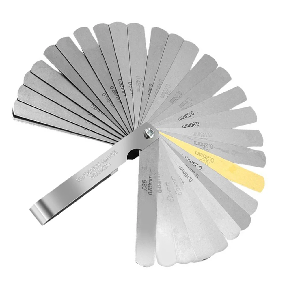 Note Package Content Stainless Steel Gap Width Blades Blades Gap Width Inch Inch Feeler Gauge Measuring Tool Set
Note Package Content Stainless Steel Gap Width Blades Blades Gap Width Inch Inch Feeler Gauge Measuring Tool Set