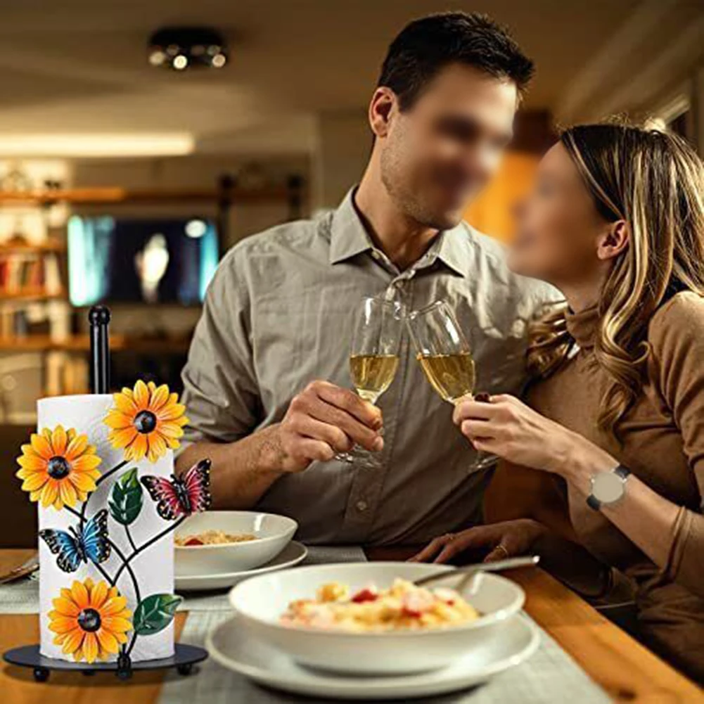 Держатель для бумажных полотенец Sunflower, уникальный дизайн, прочный и нескользящий, совместим со стандартными и большими рулонами
Держатель для бумажных полотенец Sunflower, уникальный дизайн, прочный и нескользящий, совместим со стандартными и большими рулонами