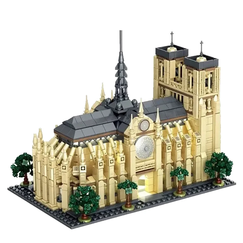 1757PCS Notre Dame De Paris Modular Buildings with Light MOC Architecture Splicing Assembly Building Blocks Brick Puzzle Toys 1757PCS Notre Dame De Paris Modular Buildings with Light MOC Architecture Splicing Assembly Building Blocks Brick Puzzle Toys