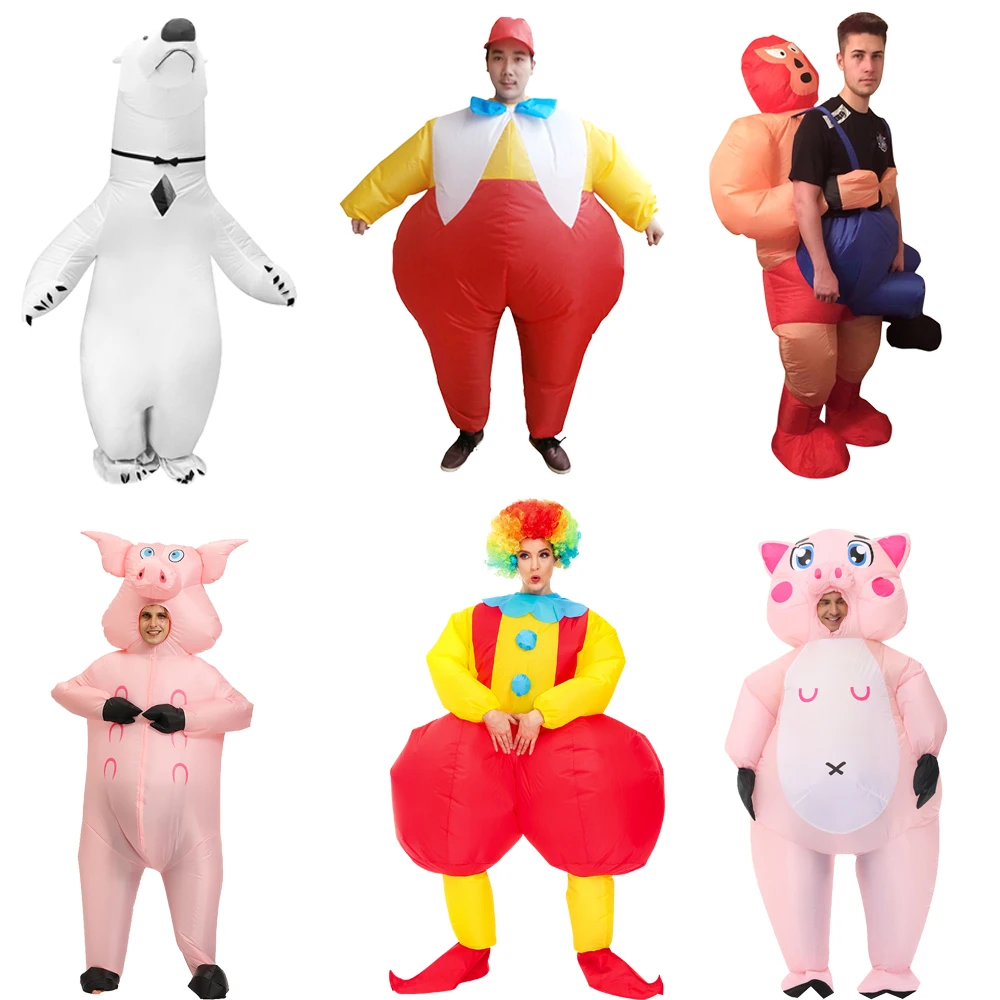 Adult Clown Inflatable Costume Garment Halloween Carnival Cosplay Costume Funny Man and Woman Inflatable Clothes
Adult Clown Inflatable Costume Garment Halloween Carnival Cosplay Costume Funny Man and Woman Inflatable Clothes