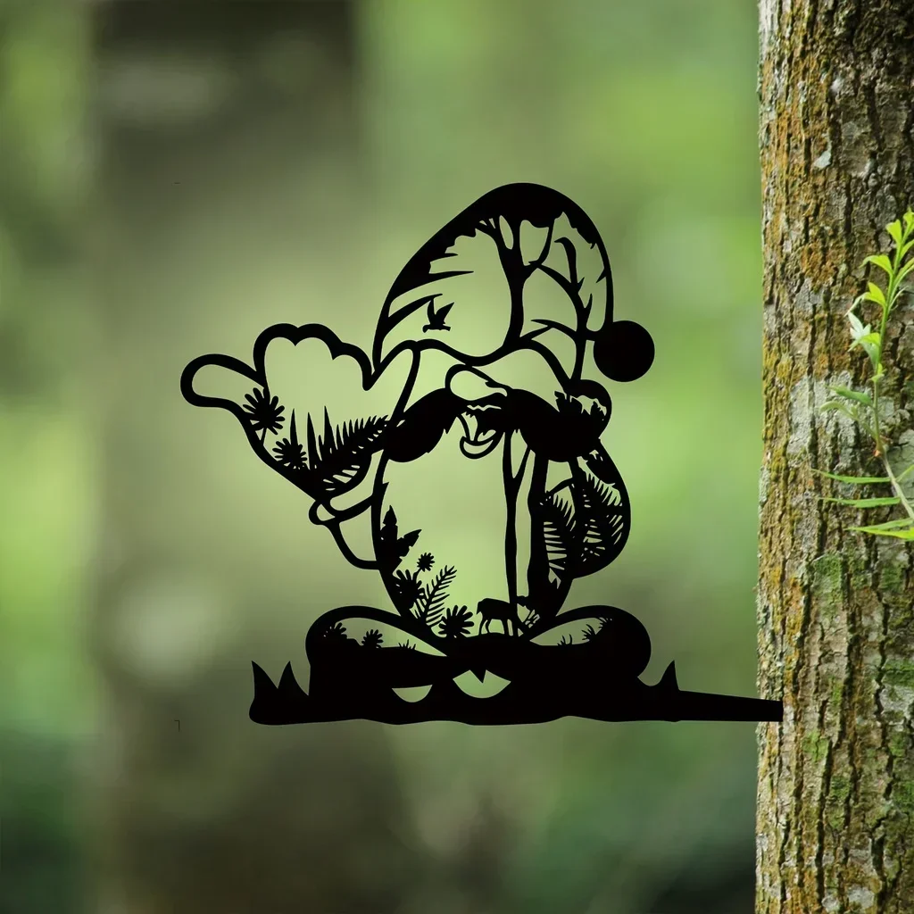 Hello Young Iron Art Silhouette Add a Magical Touch Your Garden with this Gnome Tree Metal Art Decoration Metal Wall Hanging dec
Hello Young Iron Art Silhouette Add a Magical Touch Your Garden with this Gnome Tree Metal Art Decoration Metal Wall Hanging dec