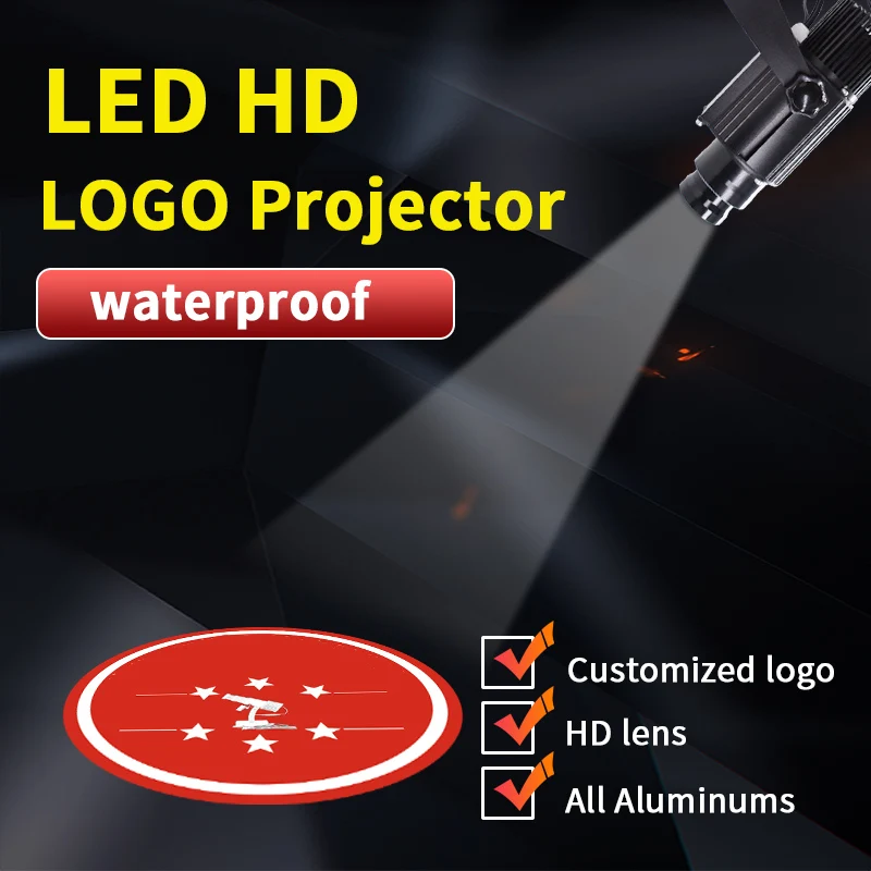 

Advertising Light Led Own Logo Projection Outdoor Waterproof 35W 80W 100W Rotating Custom HD Pattern Image Gobo Lamp Projector