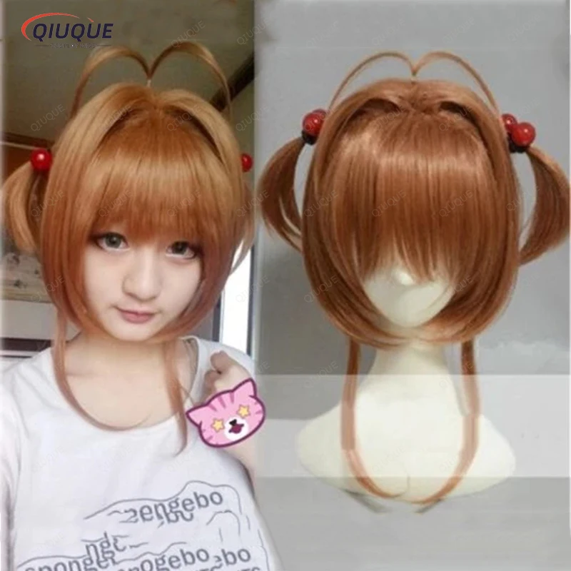 High Quality Sakura Kinomoto Wig Anime Card Captors Sakura Cosplay Costume Wigs Halloween Costumes Hair + Red Balls Hairbands
High Quality Sakura Kinomoto Wig Anime Card Captors Sakura Cosplay Costume Wigs Halloween Costumes Hair + Red Balls Hairbands