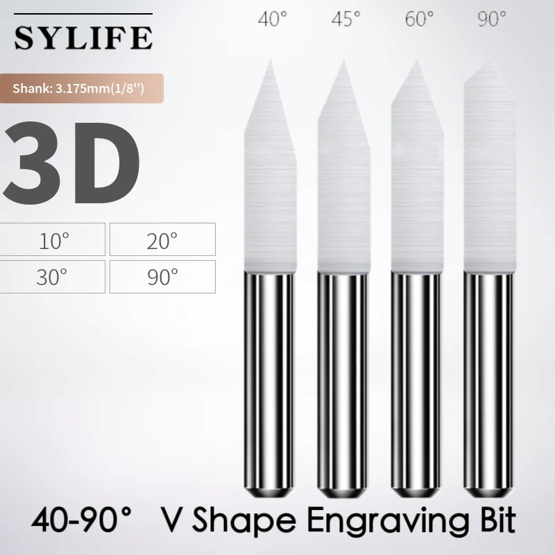 10pcs Milling Cutter Flat Bottom End Mill V Shape Engraving Bit Set CNC Router Cutter for PCB Machine Milling Tools
10pcs Milling Cutter Flat Bottom End Mill V Shape Engraving Bit Set CNC Router Cutter for PCB Machine Milling Tools
