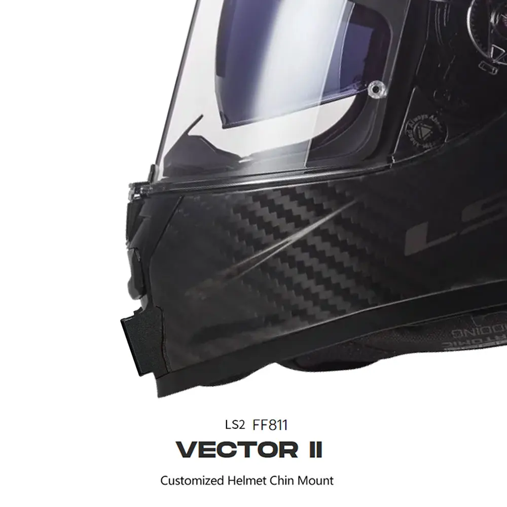 

LS2 FF811 VECTOR II Крепление на шлем для подбородка, индивидуальное крепление на шлемы для GoPro Hero12 11 10 Insta360 X3 ONE rs камера DJI аксессуар