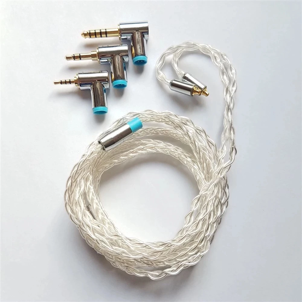 Pizen High-Purity Pure Silver Swappable Plug Upgrade Earphone Balanced Cable with 3 plugs 3.5/2.5/4.4mm for IE900/SE846/UFD5/FH7
Pizen High-Purity Pure Silver Swappable Plug Upgrade Earphone Balanced Cable with 3 plugs 3.5/2.5/4.4mm for IE900/SE846/UFD5/FH7