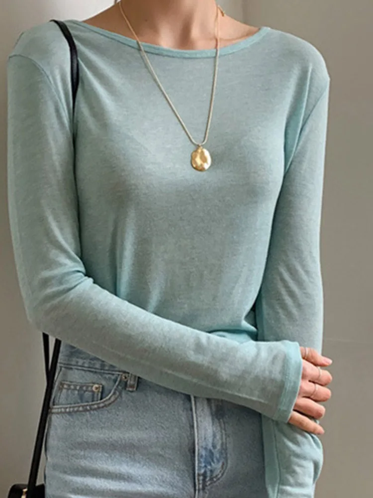 Футболка женская прозрачная с длинным рукавом, пикантный облегающий Топ, простая вечерняя одежда, весна-лето
Футболка женская прозрачная с длинным рукавом, пикантный облегающий Топ, простая вечерняя одежда, весна-лето