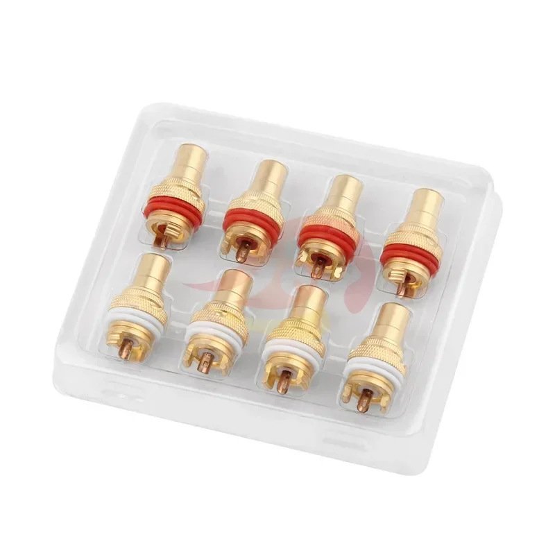 Plug Connector RCA Audio Connector Female Socket Chassis For CMC Connectors Rhodium Plated Copper Jack Copper Plug
Plug Connector RCA Audio Connector Female Socket Chassis For CMC Connectors Rhodium Plated Copper Jack Copper Plug