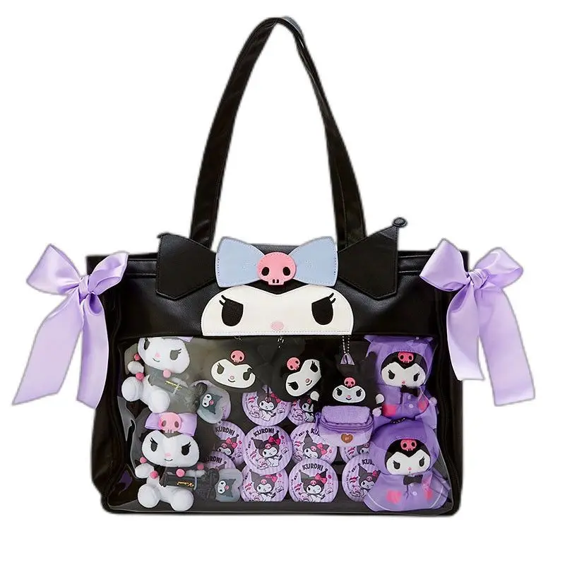 2023 Сумка-тоут Kuromi Kawaii Sanrio японский мультфильм Pu Портативная сумка через плечо милая девушка Сумка Для Покупок Подарок
2023 Сумка-тоут Kuromi Kawaii Sanrio японский мультфильм Pu Портативная сумка через плечо милая девушка Сумка Для Покупок Подарок