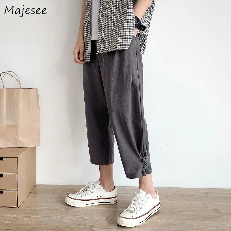 

Pants Men Harem Trouser High Street Stylish Handsome Ulzzang All-match Ins Summer Thin Comfortable Design Teens Baggy Casual New