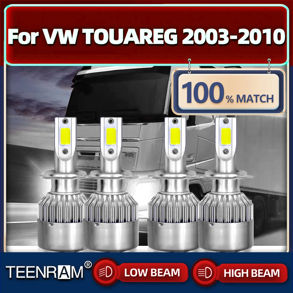 Canbus LED Headlight Bulbs 40000LM High Low Beam Truck Lights 12V Turbo Lamps For VW TOUAREG 2003-2005 2006 2007 2008 2009 2010
Canbus LED Headlight Bulbs 40000LM High Low Beam Truck Lights 12V Turbo Lamps For VW TOUAREG 2003-2005 2006 2007 2008 2009 2010