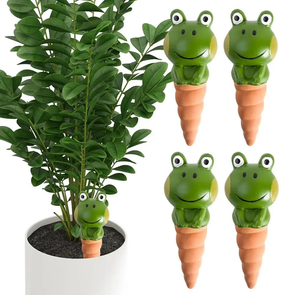 4PCS/SET Frog Shape Flower Waterer Automatic Drip Irrigation System Indoor Self Watering Spikes Garden Flower Plants Accessories
4PCS/SET Frog Shape Flower Waterer Automatic Drip Irrigation System Indoor Self Watering Spikes Garden Flower Plants Accessories
