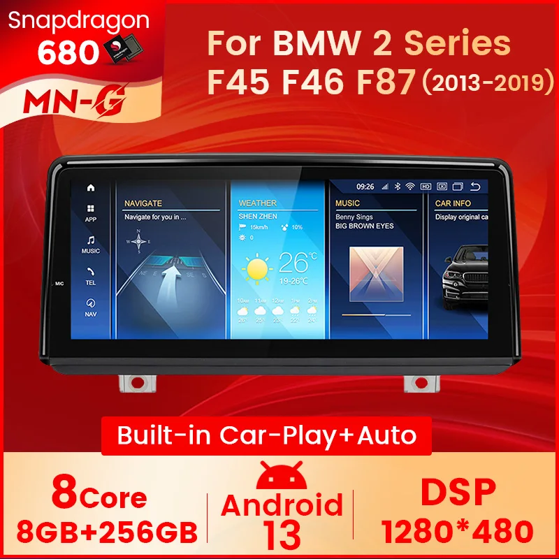 Wireless Carplay Android 13 Auto Car Multimedia For BMW 2 Series F45 F46 F87 NBT EVO GPS Navigation Radio Player 4G DSP BT 5.1
Wireless Carplay Android 13 Auto Car Multimedia For BMW 2 Series F45 F46 F87 NBT EVO GPS Navigation Radio Player 4G DSP BT 5.1