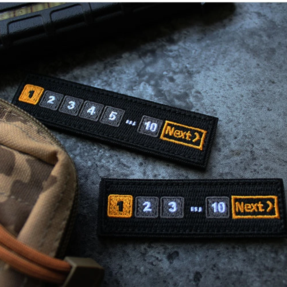 Oeteldonk Emblems Number Bar NEXT Long Hook and Loop Patch Full Embroidered Chest Strip Outdoor Backpack Tactical Vest Stickers
Oeteldonk Emblems Number Bar NEXT Long Hook and Loop Patch Full Embroidered Chest Strip Outdoor Backpack Tactical Vest Stickers