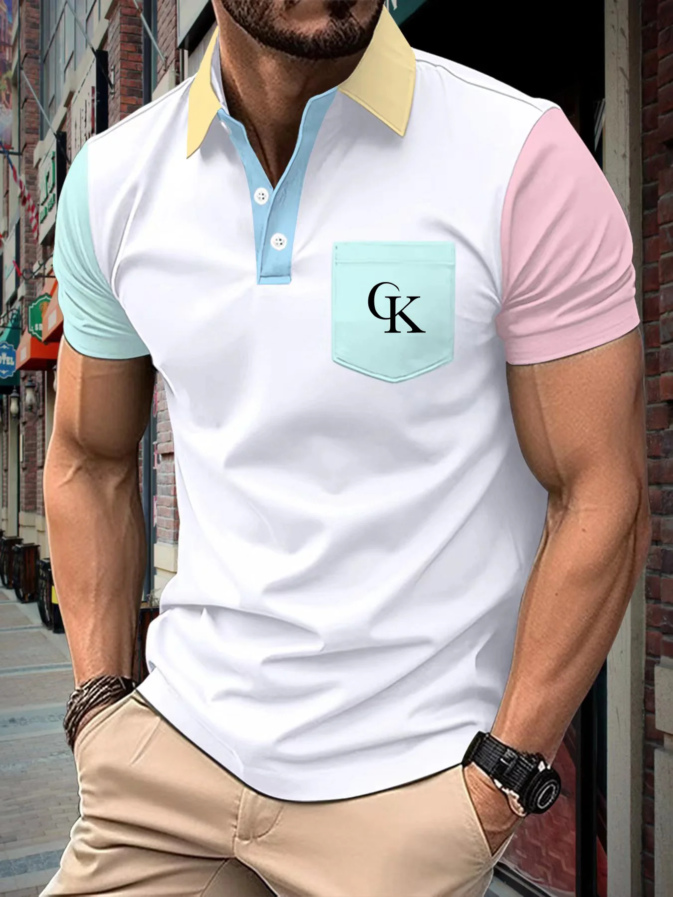 Men's new spring and autumn short-sleeved polo lapel shirt casual fashion trend breathable sweat absorption riding high quality
Men's new spring and autumn short-sleeved polo lapel shirt casual fashion trend breathable sweat absorption riding high quality