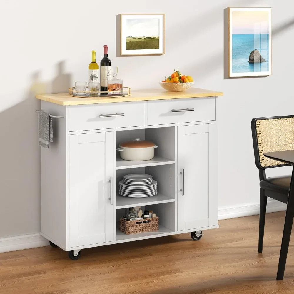 Kitchen Cart on Wheels With Handle/Towel Rack Storage Trolley 2 Drawers and 2 Cabinets Push Cart Dolly White Auxiliary Islands
Kitchen Cart on Wheels With Handle/Towel Rack Storage Trolley 2 Drawers and 2 Cabinets Push Cart Dolly White Auxiliary Islands