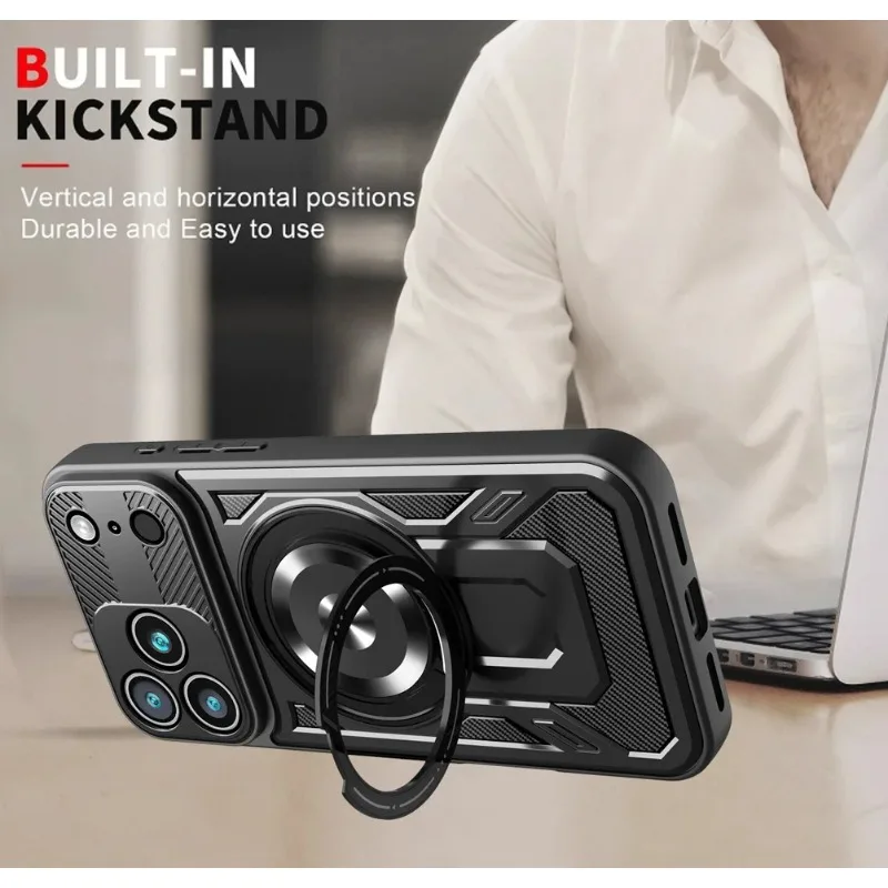 ARMOUR-X™ Heavy-Duty Shockproof Armor Case for iPhone With Ring Kickstand ARMOUR-X™ Heavy-Duty Shockproof Armor Case for iPhone With Ring Kickstand