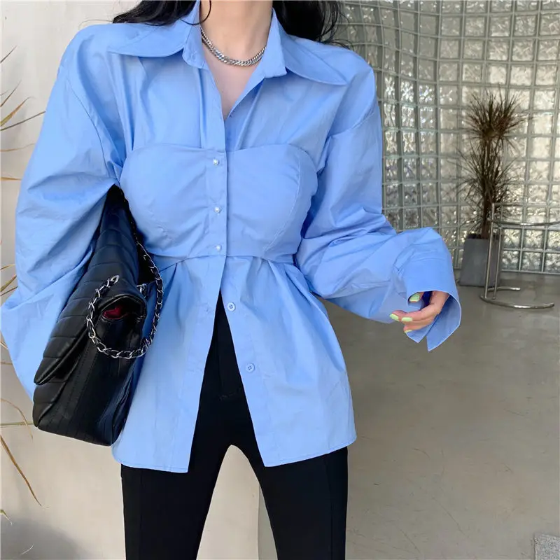 QWEEK Y2K Chic Woman Blouse Harajuku Long Sleeve Dress Shirt Elegant Cardigan Corset Korean Female Top Slim Sexy Casual Spring
QWEEK Y2K Chic Woman Blouse Harajuku Long Sleeve Dress Shirt Elegant Cardigan Corset Korean Female Top Slim Sexy Casual Spring
