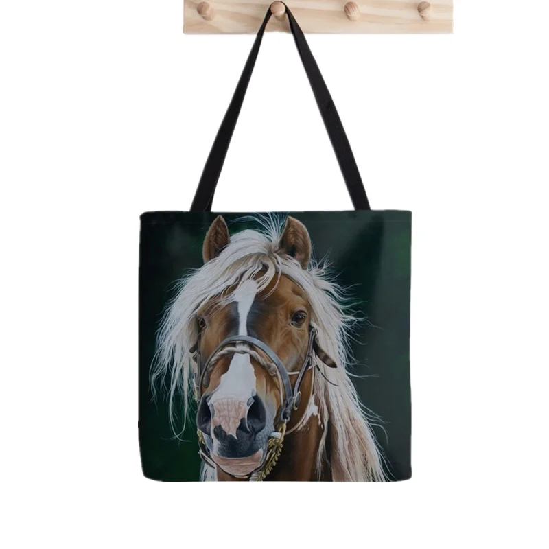 Women Shopper bag Gypsy Horse in a Poppy Field Bag Harajuku Shopping Canvas Shopper Bag girl handbag Tote Shoulder Lady Bag
Women Shopper bag Gypsy Horse in a Poppy Field Bag Harajuku Shopping Canvas Shopper Bag girl handbag Tote Shoulder Lady Bag