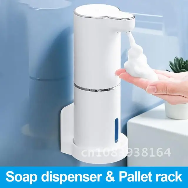 

Foam Soap Dispensers Automatic Bathroom Smart Hand Washing Machine With USB Charging White ABS Material High Quality