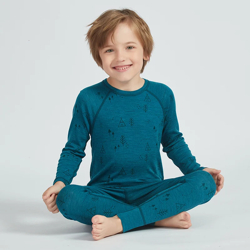 Merino wool kids' base layer thermal underwear set sports long johns baby girl clothes boys top and pants kinsei
Merino wool kids' base layer thermal underwear set sports long johns baby girl clothes boys top and pants kinsei