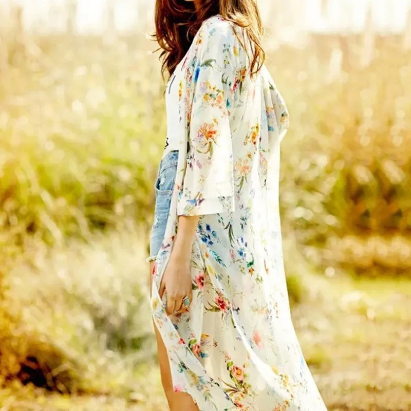 Women Casual Vintage Kimono Cardigan Ladies 2022 Summer Long Crochet Chiffon Kimono Preto Loose Flora Printed Blouse Tops Black
Women Casual Vintage Kimono Cardigan Ladies 2022 Summer Long Crochet Chiffon Kimono Preto Loose Flora Printed Blouse Tops Black