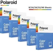 8-120 Sheets Polaroid 600 Color Film White Frame Instant Photo Paper For Polaroid 636 637 640 660 Onestep2 Plus Instax Camera