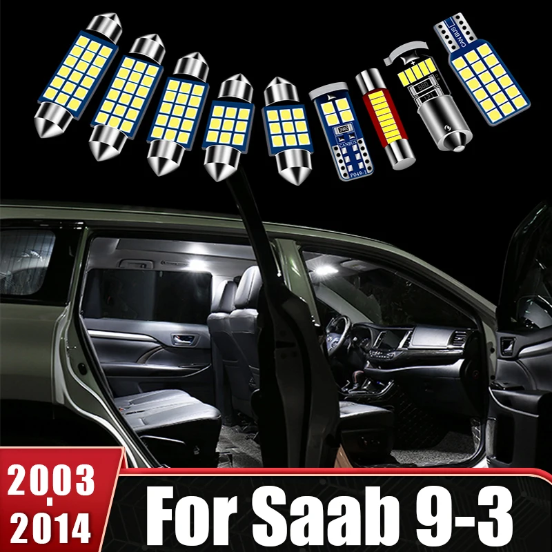 For Saab 9-3 93 2003 2004 2005 2006 2007 2008 2009 2010 2011 2012 2013 2014 13pcs Car LED Light Map Bulb Trunk Light Accessories
For Saab 9-3 93 2003 2004 2005 2006 2007 2008 2009 2010 2011 2012 2013 2014 13pcs Car LED Light Map Bulb Trunk Light Accessories
