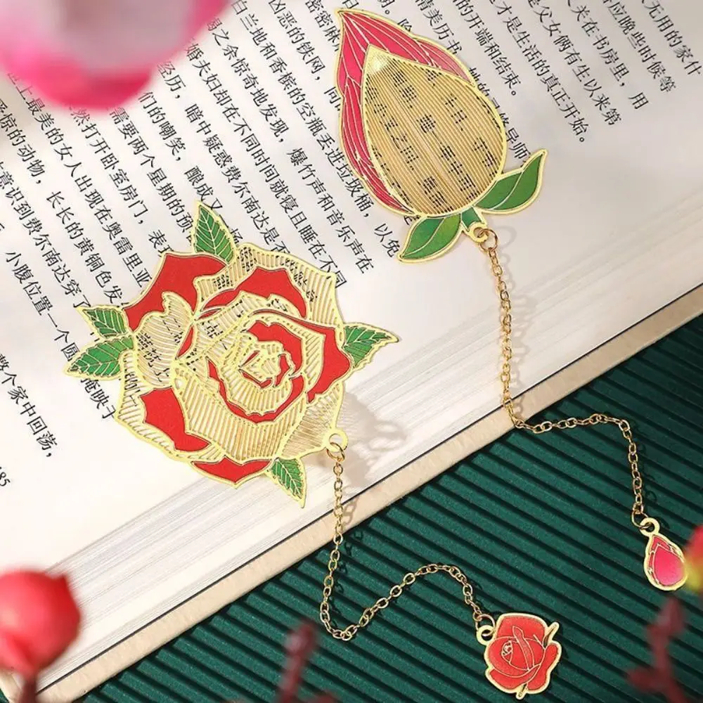 

Pagination Mark Tassel Pendant Bookmark Hollowed Out Page Marker Book Paginator Chinese Style Book Clips Flower Leaves Bookmark