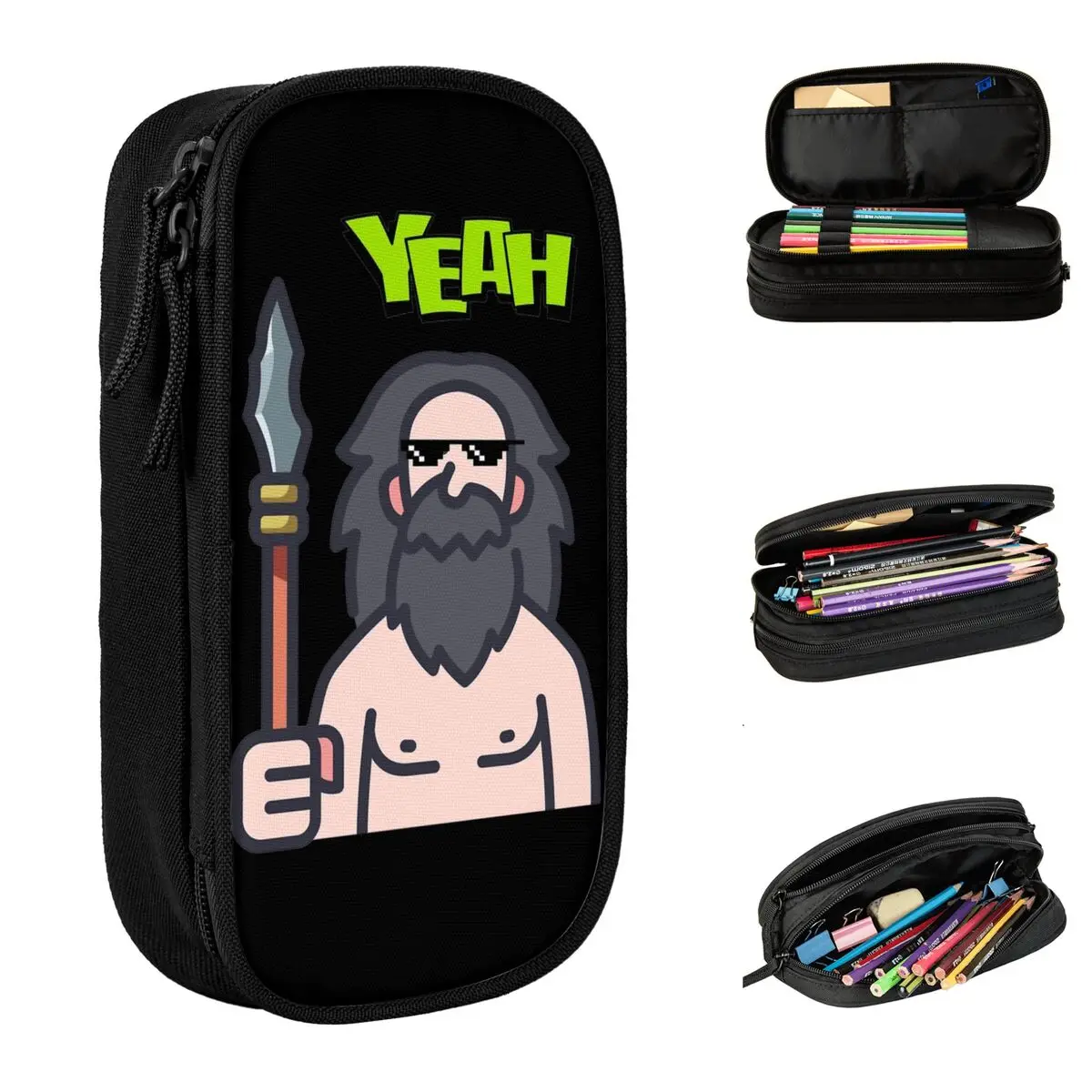 New Cave Man Hunter Stone Age Pencil Cases captain caveman cavey Pencilcases Pen Box for Student Large Storage Bags
New Cave Man Hunter Stone Age Pencil Cases captain caveman cavey Pencilcases Pen Box for Student Large Storage Bags