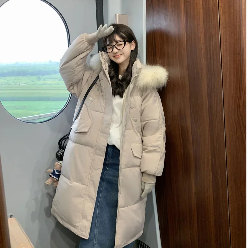 LKSK Winter New Long Down cotton Jacket Large Parka Coat Korean Thicken Stylish Windproof Hooded Casual Warm Outerwear
LKSK Winter New Long Down cotton Jacket Large Parka Coat Korean Thicken Stylish Windproof Hooded Casual Warm Outerwear