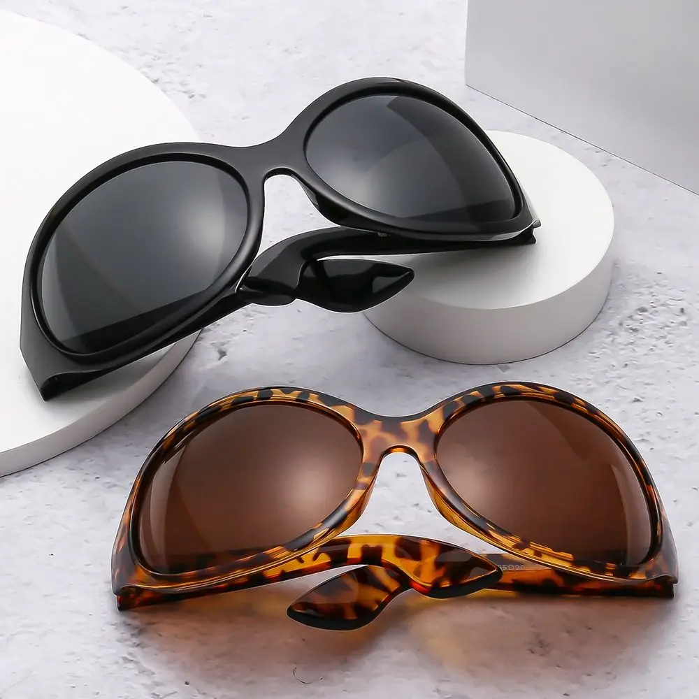 

Vintage UV400 Irregular Goggles Sports Sun Glasses Y2K Shades Oversized Sunglasses Wrap Around For Women & Men