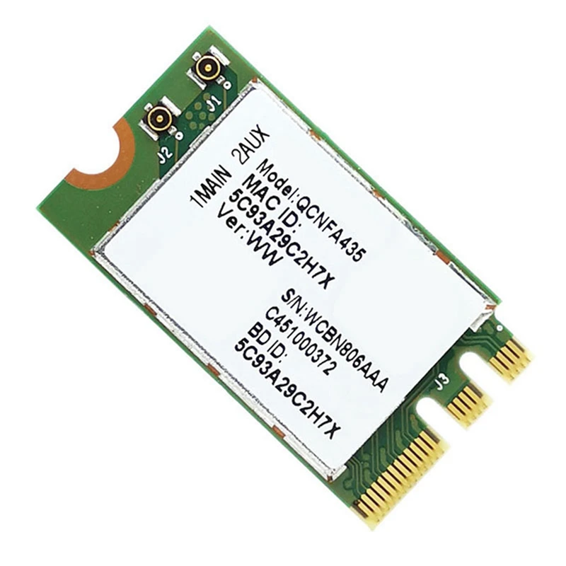20X карта беспроводного адаптера для Qualcomm Atheros QCA9377 QCNFA435 802.11AC 2,4G/5G NGFF Wi-Fi Карта Bluetooth 4,1
20X карта беспроводного адаптера для Qualcomm Atheros QCA9377 QCNFA435 802.11AC 2,4G/5G NGFF Wi-Fi Карта Bluetooth 4,1