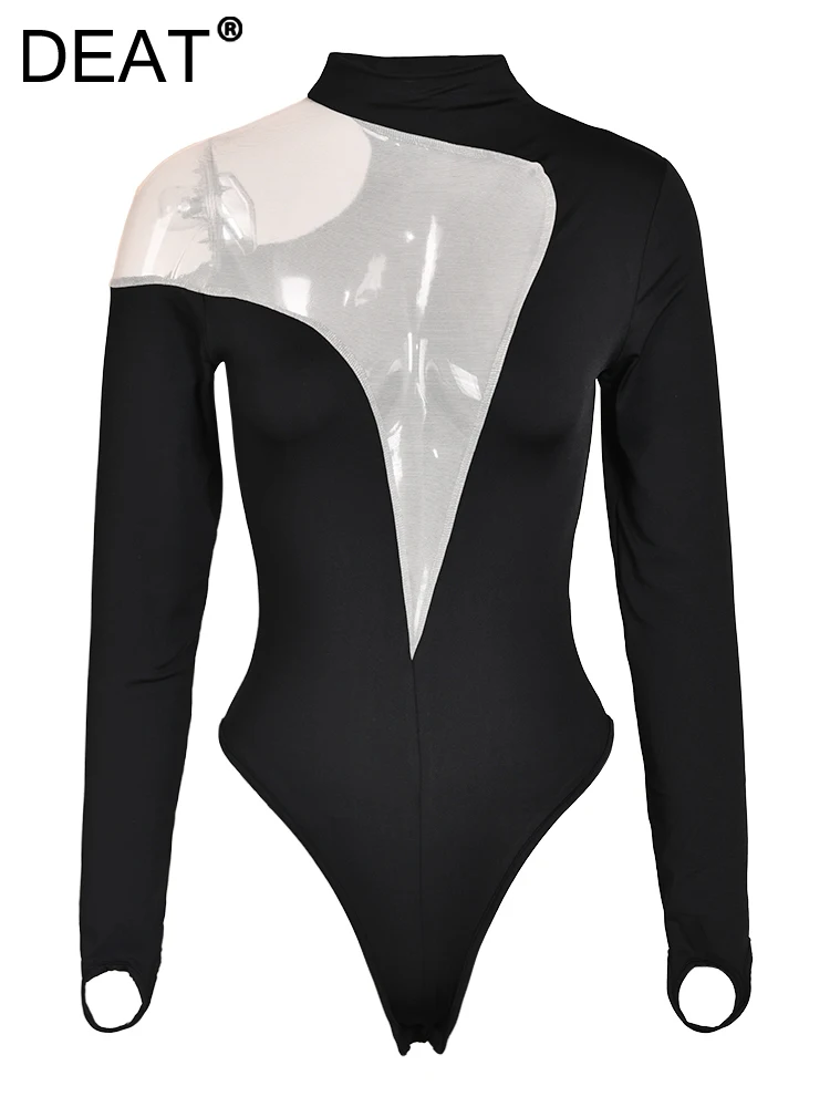 DEAT Fashion Women's Rompers Round Neck Raglan Sleeve Asymmetric Spliced Perspective Waist Short Jumpsuit Autumn 2024 New CP1565
DEAT Fashion Women's Rompers Round Neck Raglan Sleeve Asymmetric Spliced Perspective Waist Short Jumpsuit Autumn 2024 New CP1565
