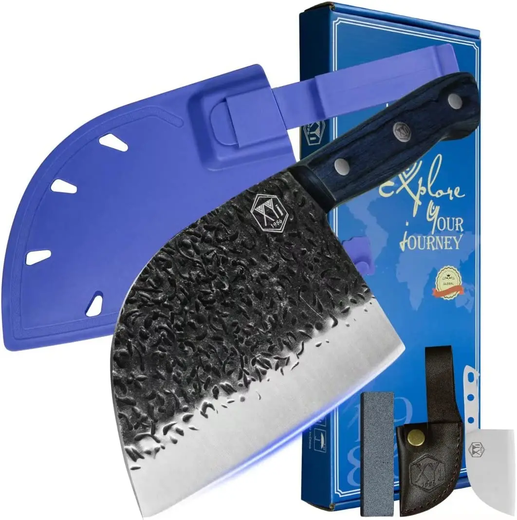 XYj Full Tang 7-inch Serbian Chef Knives High Carbon Steel Vegetable Knife With Cover Whetstone Meat Slice Cooking Butcher Knife
XYj Full Tang 7-inch Serbian Chef Knives High Carbon Steel Vegetable Knife With Cover Whetstone Meat Slice Cooking Butcher Knife