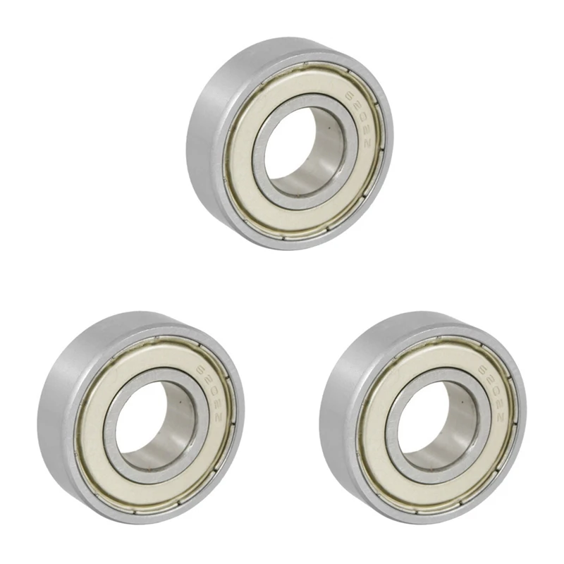 3 Pcs 15X35x11mm Shielded Miniature Deep Groove Ball Radial 6202Z Ball Bearing Silver + White
3 Pcs 15X35x11mm Shielded Miniature Deep Groove Ball Radial 6202Z Ball Bearing Silver + White