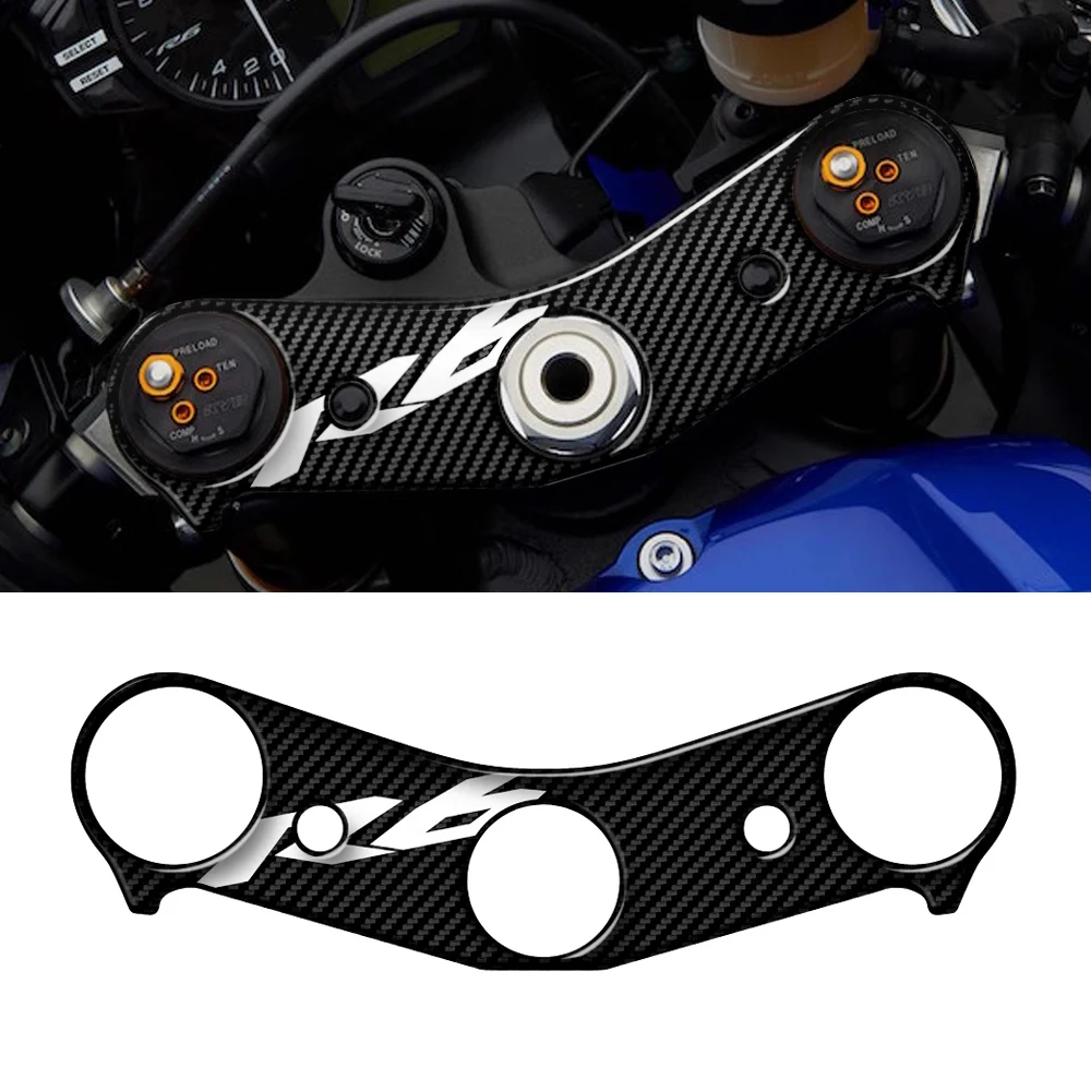 

For Yamaha YZF R6 2017-2024 3D Carbon-look Motorcycle Yoke Defender Protector Sticker