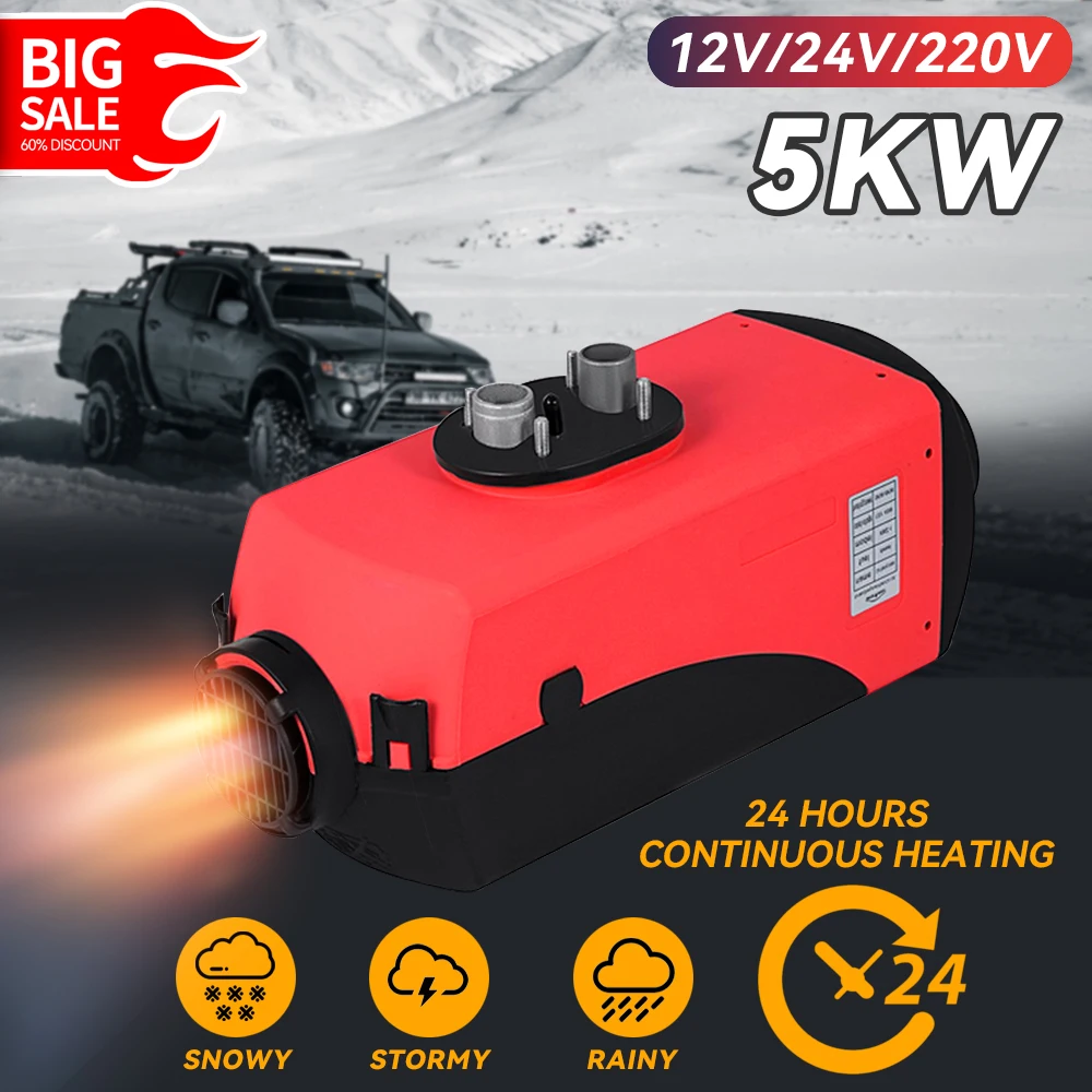 China Factory 5kw Diesel Air Heate Car Heater 12v 24v All In One With Silencer For Car Bus Trailer RV Diesel Vehicle Parking
China Factory 5kw Diesel Air Heate Car Heater 12v 24v All In One With Silencer For Car Bus Trailer RV Diesel Vehicle Parking
