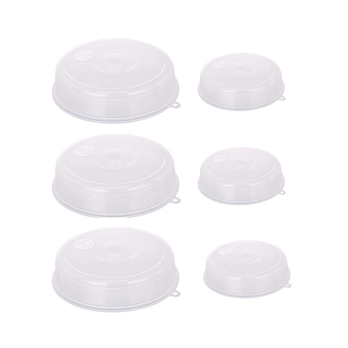 6 Pack Microwave Covers, Plastic Microwave Covers, Microwave Plate Covers for Food with Valve, 2 Sizes, Clear
6 Pack Microwave Covers, Plastic Microwave Covers, Microwave Plate Covers for Food with Valve, 2 Sizes, Clear