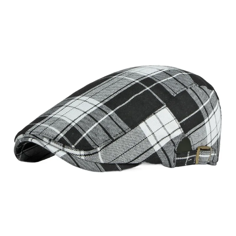 Hat Women's Spring And Summer Thin Breathable Checked Beret Men's British Retro Duck Tongue Advance Hats Painter Cap
Hat Women's Spring And Summer Thin Breathable Checked Beret Men's British Retro Duck Tongue Advance Hats Painter Cap