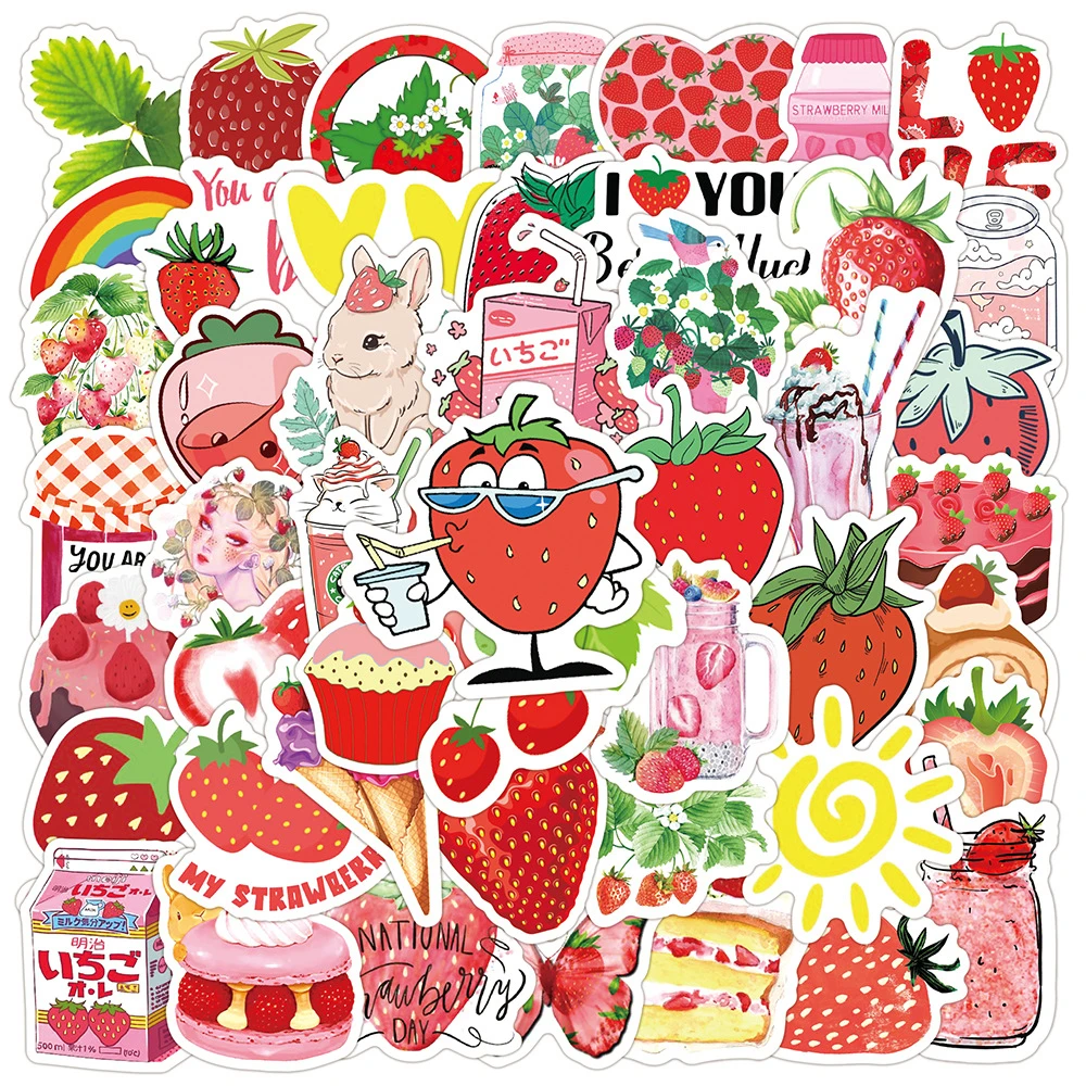 10/30/50PCS Cartoon Cute Strawberry Dessert Creative Graffiti Sticker Bike Skateboard Car Helmet Laptop Computer Wholesale
10/30/50PCS Cartoon Cute Strawberry Dessert Creative Graffiti Sticker Bike Skateboard Car Helmet Laptop Computer Wholesale