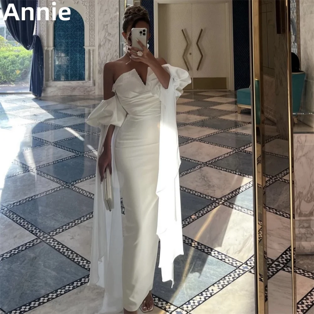Annie Strapless White Prom Dresses Elegant Mermaid 2024 Evening Dress فساتين السهرة Saudi Arabia Formal Occasion Party Dresses
Annie Strapless White Prom Dresses Elegant Mermaid 2024 Evening Dress فساتين السهرة Saudi Arabia Formal Occasion Party Dresses