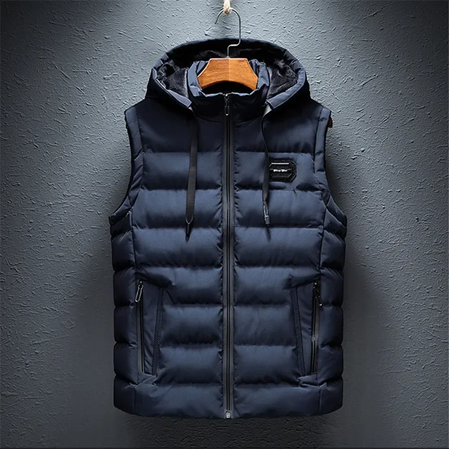 2024 Winter Men's Vest Sleeveless Hooded Jacket Casual Warm Coat Male Cotton Padded Men Waistcoat Clothing Oversize 6XL
2024 Winter Men's Vest Sleeveless Hooded Jacket Casual Warm Coat Male Cotton Padded Men Waistcoat Clothing Oversize 6XL