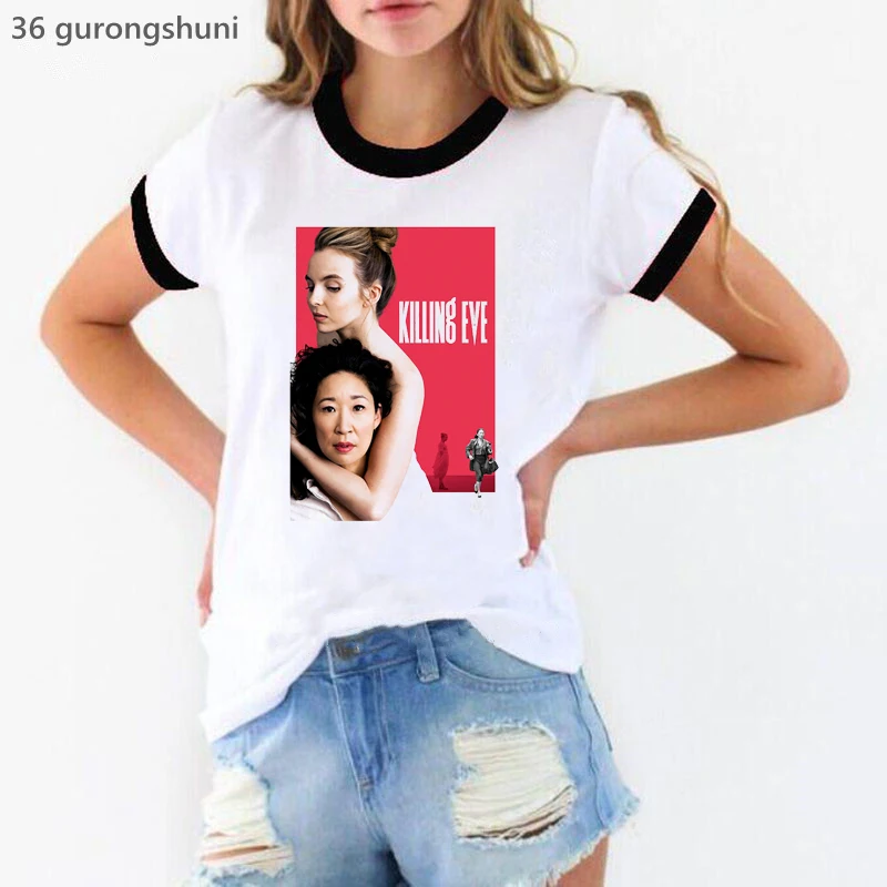 Fashion Villanelle T Shirt Women Killing Eve Graphic Print Tshirt Female Summer Tops Tee Shirt Femme Harajuku Shirt
Fashion Villanelle T Shirt Women Killing Eve Graphic Print Tshirt Female Summer Tops Tee Shirt Femme Harajuku Shirt