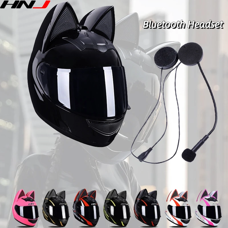 Motorcycle Cat Ear Helmet for Women Girlfriend Gift Full Face Motocross Motorbike Men's Moto Helmet Breathable DOT Certification
Motorcycle Cat Ear Helmet for Women Girlfriend Gift Full Face Motocross Motorbike Men's Moto Helmet Breathable DOT Certification