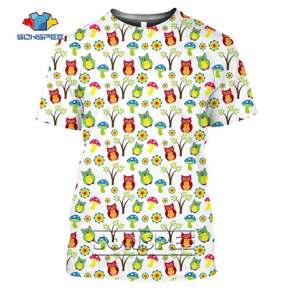 SONSPEE kawaii Animal Bird Owl 3D Print Men T-Shirt Women Tees Summer Fashion Trend Personality Tshirt Short Sleeve Streetwear
SONSPEE kawaii Animal Bird Owl 3D Print Men T-Shirt Women Tees Summer Fashion Trend Personality Tshirt Short Sleeve Streetwear