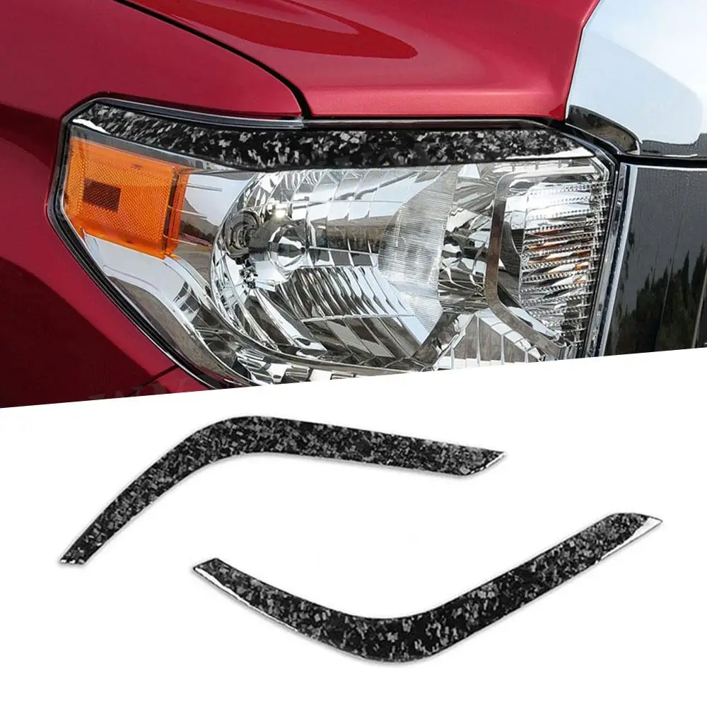 2PCS/Set Front Lamp Eyebrow Headlight Covers Forged Carbon for Toyota Tundra 2014-2018 Car Front Lamp Eyelids
2PCS/Set Front Lamp Eyebrow Headlight Covers Forged Carbon for Toyota Tundra 2014-2018 Car Front Lamp Eyelids