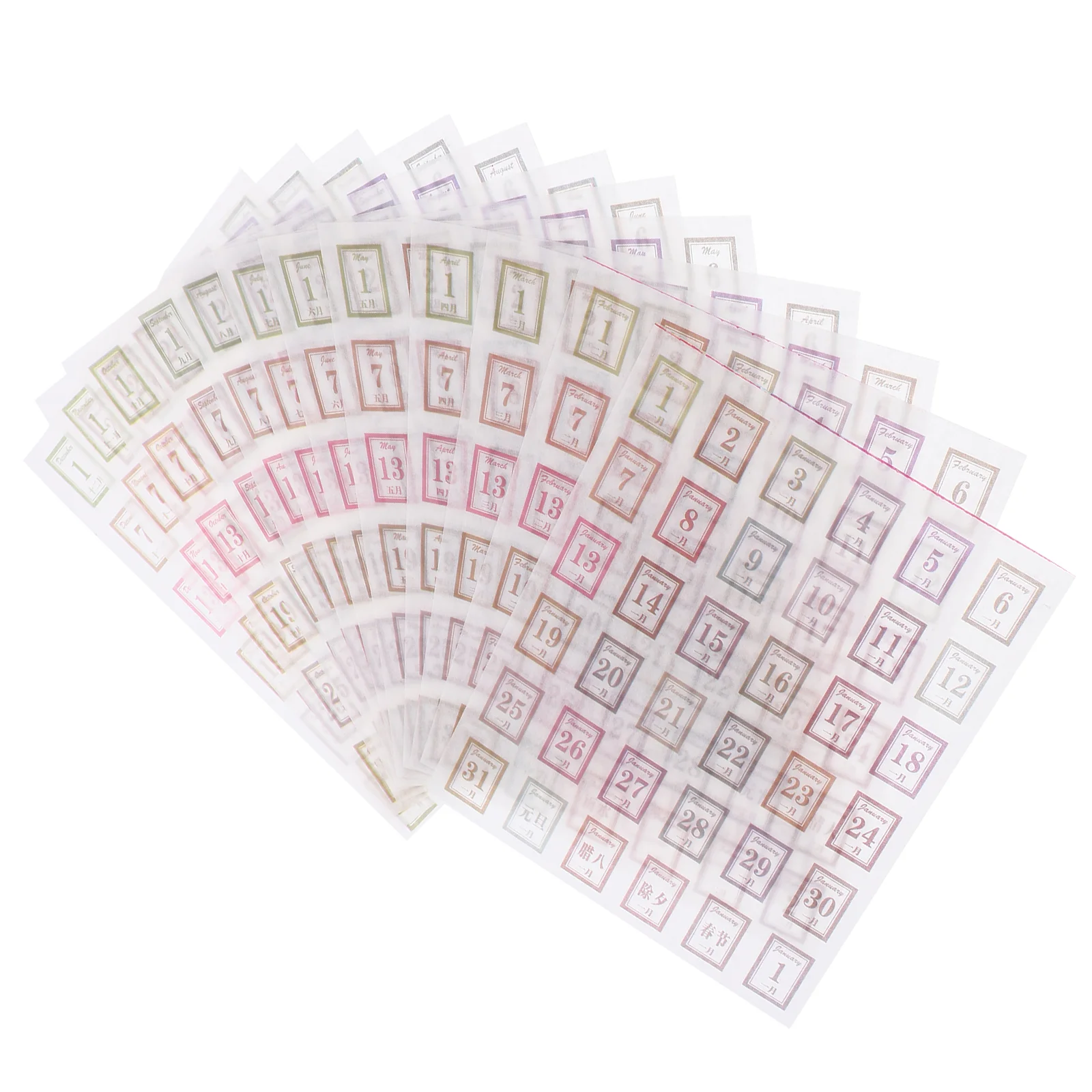 12 Sheets Notebook Stickers Calendar Decor Short Day Number Paper Markers Decorative Reminder Days Plan
12 Sheets Notebook Stickers Calendar Decor Short Day Number Paper Markers Decorative Reminder Days Plan